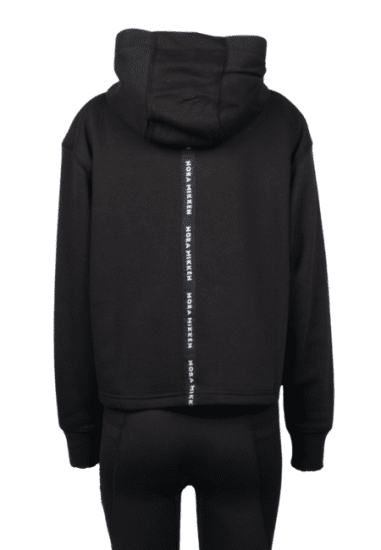 Nora Mikken GERTRUD Cropped Hoodie Black - Sweatshirts & hoodies - 