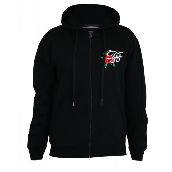 D555 Verlin Couture Full Zip Hoodie Black - Sweatshirts & hoodies - Sweatshirts/Hoodies grande taille homme