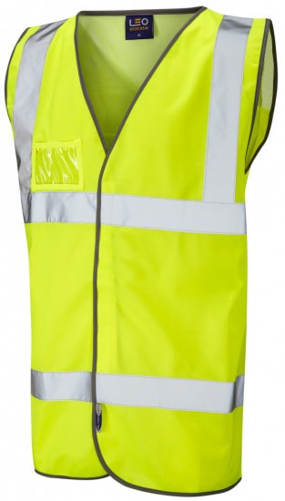 Leo Velator Mesh Back Waistcoat Hi-Vis Yellow - Vêtements de travail - Vêtements de travail grandes tailles
