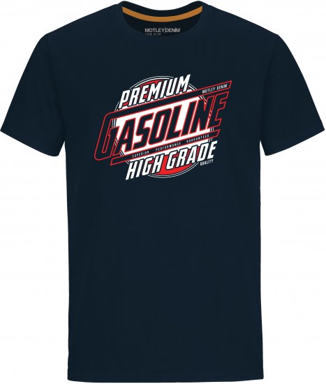 Motley Denim Watford T-Shirt Navy - T-shirts - T-shirts Homme Grande Taille