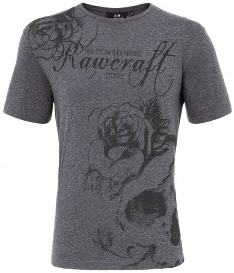 Rawcraft Webling T-shirt Charcoal - T-shirts - T-shirts Homme Grande Taille