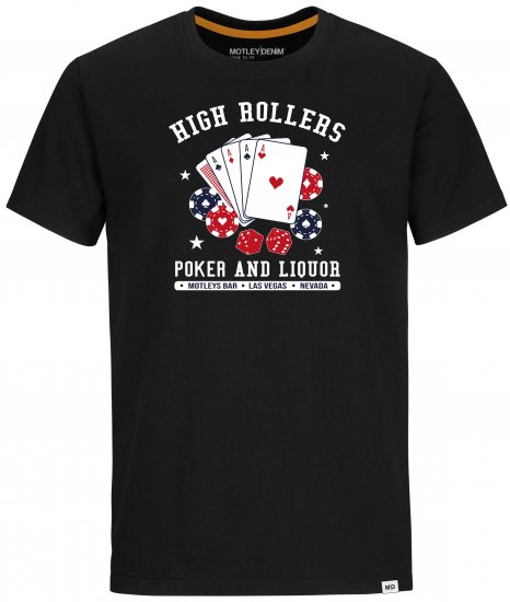 Motley Denim Wells T-shirt Black - T-shirts - T-shirts Homme Grande Taille