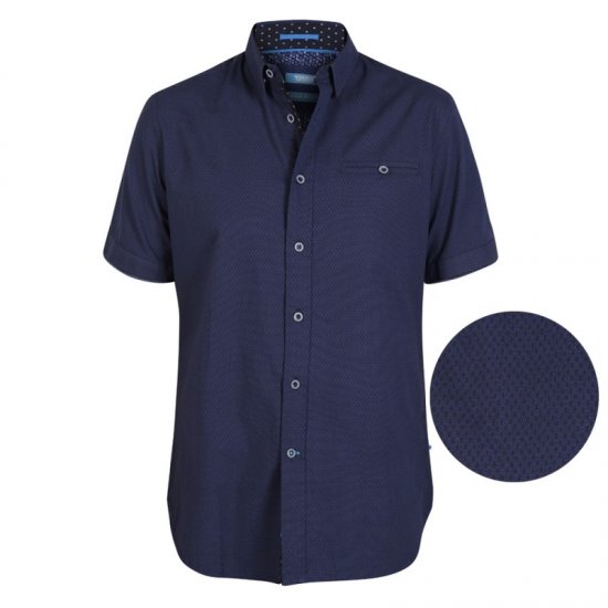 D555 Wesson Shirt Navy - Chemises - Chemises Grandes Tailles Hommes