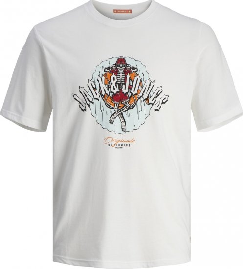 Jack & Jones JORCOCONUT T-shirt Bright White - T-shirts - T-shirts Homme Grande Taille