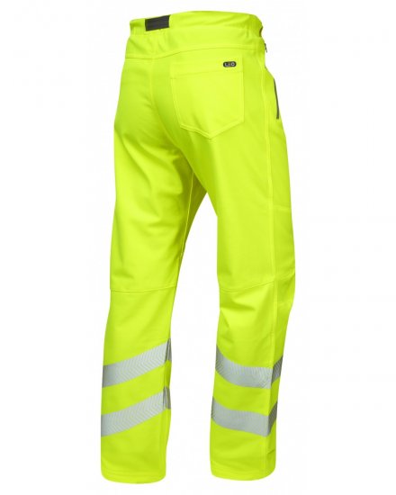 Leo Landcross Stretch Pants Hi-Vis Yellow - Vêtements de travail - Vêtements de travail grandes tailles