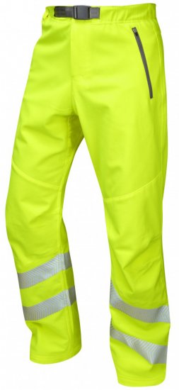 Leo Landcross Stretch Pants Hi-Vis Yellow - Vêtements de travail - Vêtements de travail grandes tailles