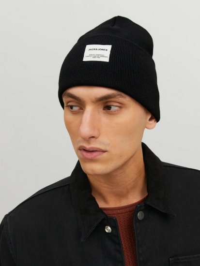 Jack & Jones Long Knit Bonnet Noir - Bonnets - 