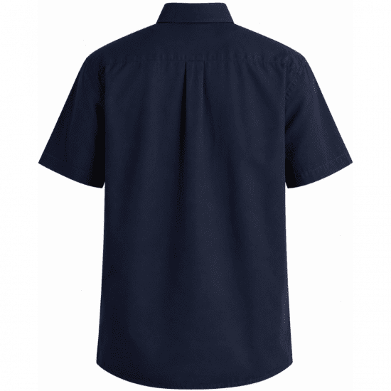 Motley Denim Zagreb Chemise manches courtes Bleu marine - Chemises - Chemises Grandes Tailles Hommes