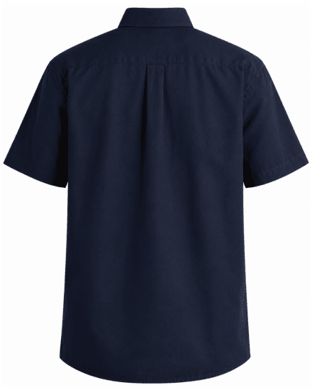 Motley Denim Zagreb Chemise manches courtes Bleu marine - Chemises - Chemises Grandes Tailles Hommes